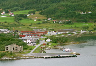 View of Salangsverket (Click image for larger outline of BenAas)